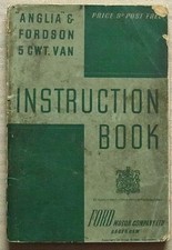 FORDSON 5 cwt VAN Instruction Book March 1947 #N 5605/784