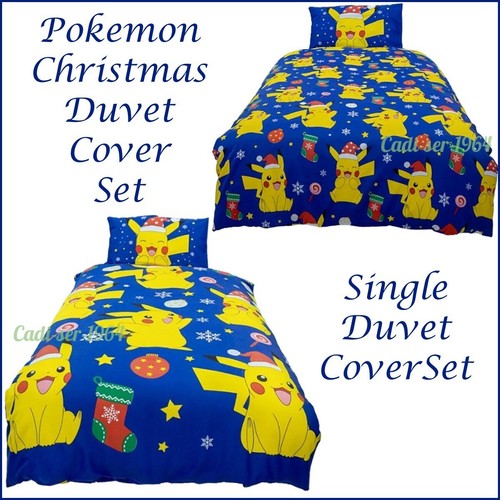 Pokemon christmas duvet cover - pokemon,