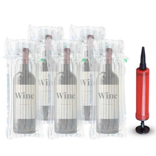 Inflatable wine bottle wrap - bottle,