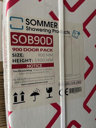 Sommer sob90d 900mm shower - sommer,