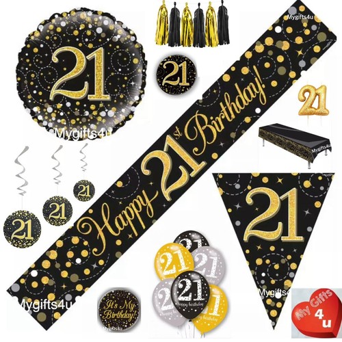 Black 21st happy - &, birthday