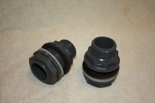Tank connector pvch koi - connector, pond
