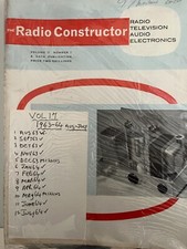 The Radio Constructor  volume 17 AUGUST-JULY 1963-64  VINTAGE RARE COMPLETE