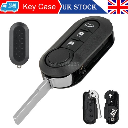 Button flip key case - button, shell