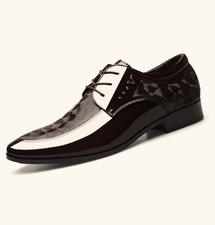 Men glossy leather formal - glossy,