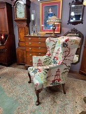 Queen Anne Style Upholstered