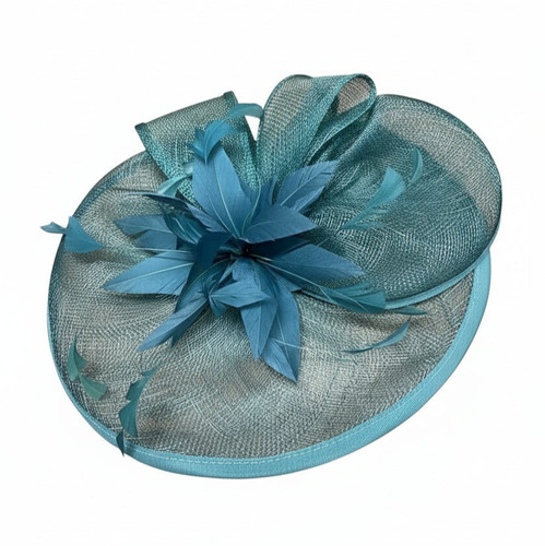 Women flower feather hair hat - flower,