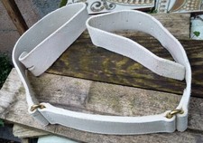 No 8 BELT Buff White Leather Genuine British Army Issue Guards Davison H Cav 38"