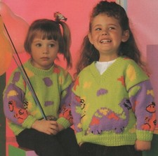 Vintage Dinosaur Knitting