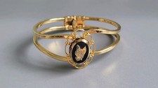 Vintage Gold Plated Black