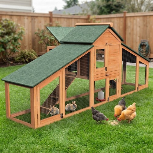 Wooden rabbit hutch cage - hutch,