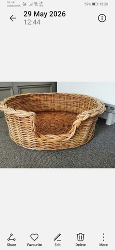 Wicker dog bed - wicker,