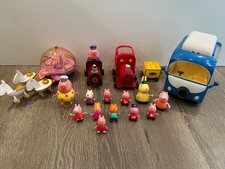 BIG PEPPA PIG PLAYSET FIGURES,VEHICLES,TOYS,CARRIAGE,TRAIN,CAMPERVAN