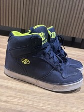 Heelys High Top Roller Shoes – Navy Blue & Lime Green – Size UK 6