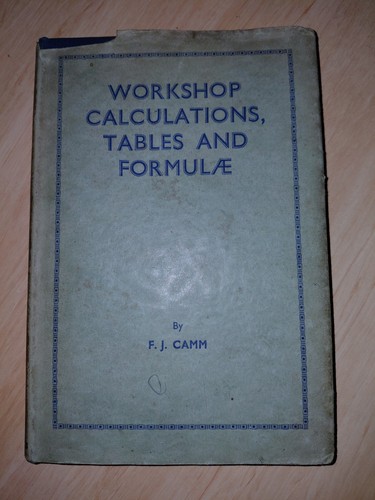 Workshop calculations tables - workshop,