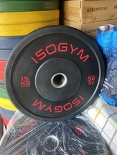 NEW OTHER SINGLE 15kg ISOGYM Olympic Bumper Weight Plate