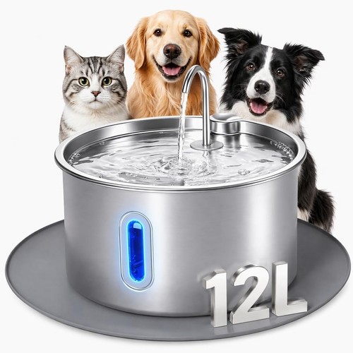 Stainless steel dog water - stainless,