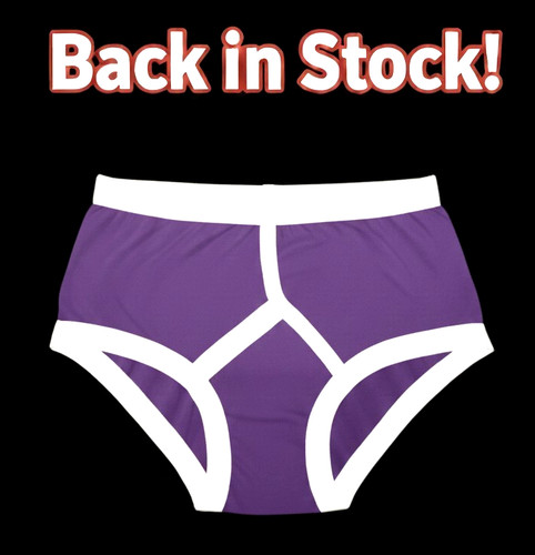 Men purple front briefs - men’s, y