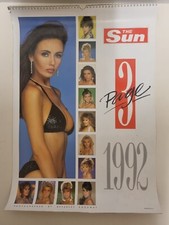 1992 Sun Page 3 Girl Calendar Kathy Lloyd Tracey Elvik Vintage 