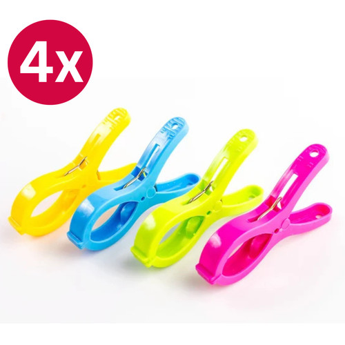 4pcs plastic towel clips - 4pcs, pegs