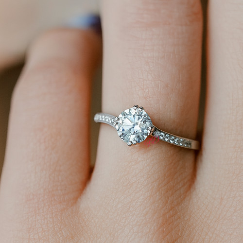 Platinum diamond engagement - platinum,