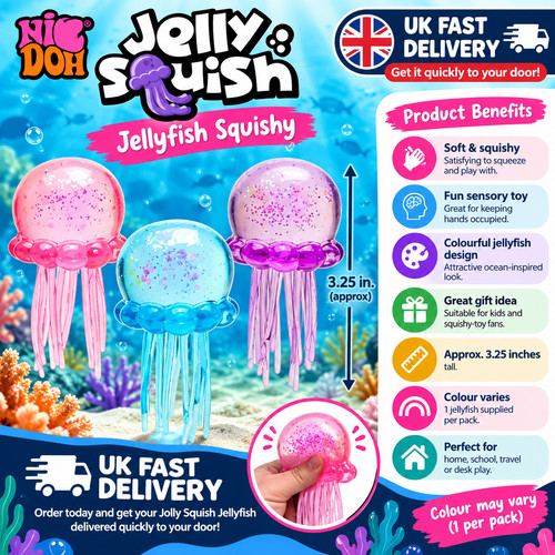 Needoh jellyfish jelly squish - jelly,