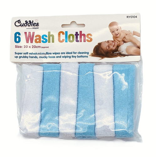 6pk baby wash - cloths, and
