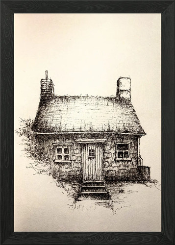 Ink drawing stone - ink, a