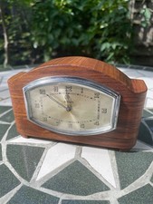 Vintage Small HAC 8 Day Wooden desk/mantel Clock