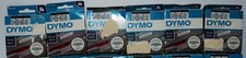 DYMO D1 Labelling Tape Black on White 19 mm x 7 metres (SIX boxes)