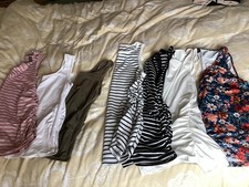 Maternity Tops Bundle Shein Size L 12/14 Vest Tops. Gathered Sides Various