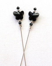 Vintage style black butterfly - style,