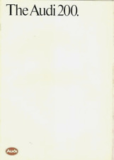 Audi 200 1985-86 UK Market Sales Brochure Turbo Quattro Saloon Avant