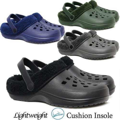 Mens fur clogs mules - clogs,