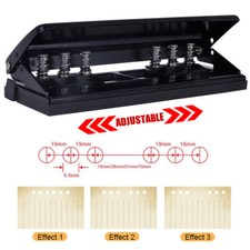Personal Organiser Filofax Pocket Adjustable 6 Hole Punch A4 A5 A6 Paper Puncher