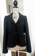 L K BENNETT Smart Dark Grey Wool Jacket Blazer SIZE 14