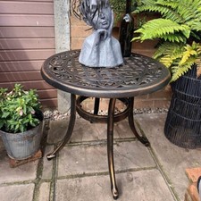 Vintage Garden Table Outdoor Patio Coffee Tea Plant Stand Bistro Furniture Retro