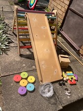 Sawdust and Rainbows Wee'un, slide, ball run and climbing disc bundle