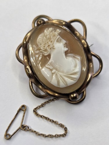 Antique victorian shell cameo - antique,
