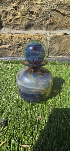 Mdina art glass perfume bottle - mdina,
