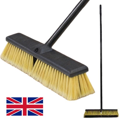 Stiff garden broom heavy - garden,