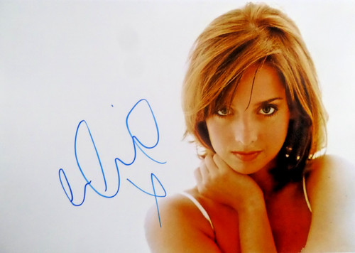 Louise redknapp autographed - redknapp,