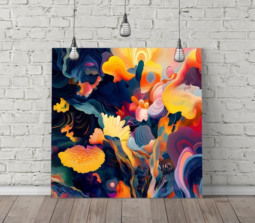 Colourful abstract shapes - colourful,