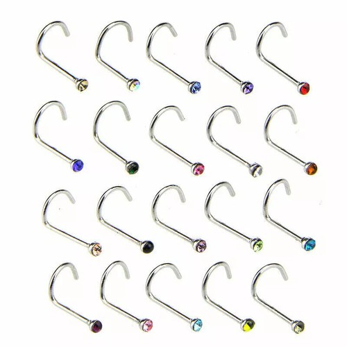 Nose studs surgical steel - 10,
