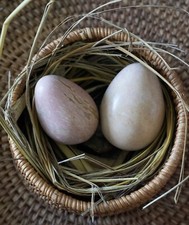 set of 2 MOONSTONE EGGS