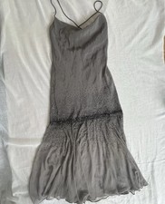 Simon Ellis Vintage Designed Dress - Dusty Purple With Beading Size UK 2