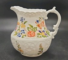 Aynsley Cottage Garden  4.25" Tall Ceramic Milk Jug 2/3rd Pint capacity