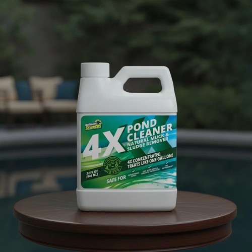 Pond cleaner reduces - 4x,