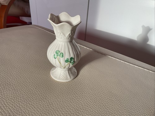 Belleek shamrock hand - shamrock, painted