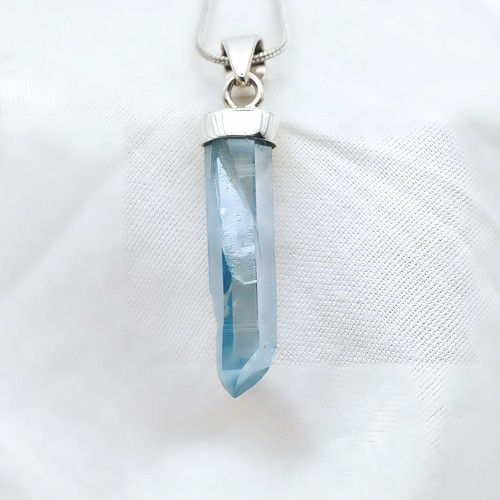 Aqua aura quartz 925 silver - 925,